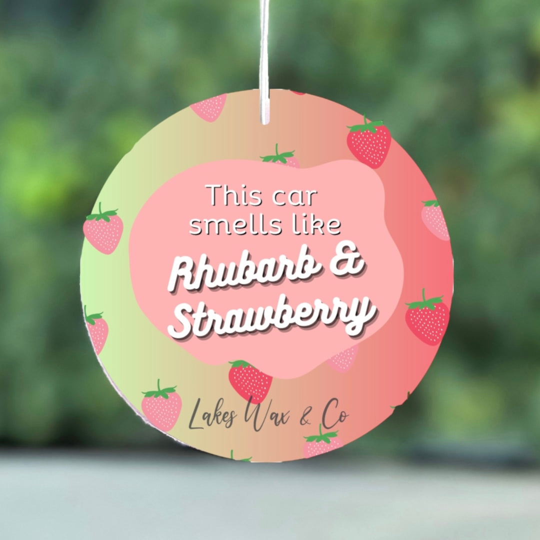 Rhubarb & Strawberry Car Air Freshener