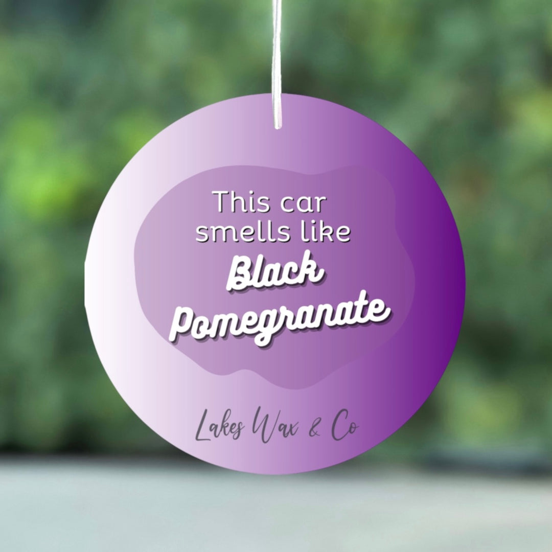 Black Pomegranate Car Air Freshener